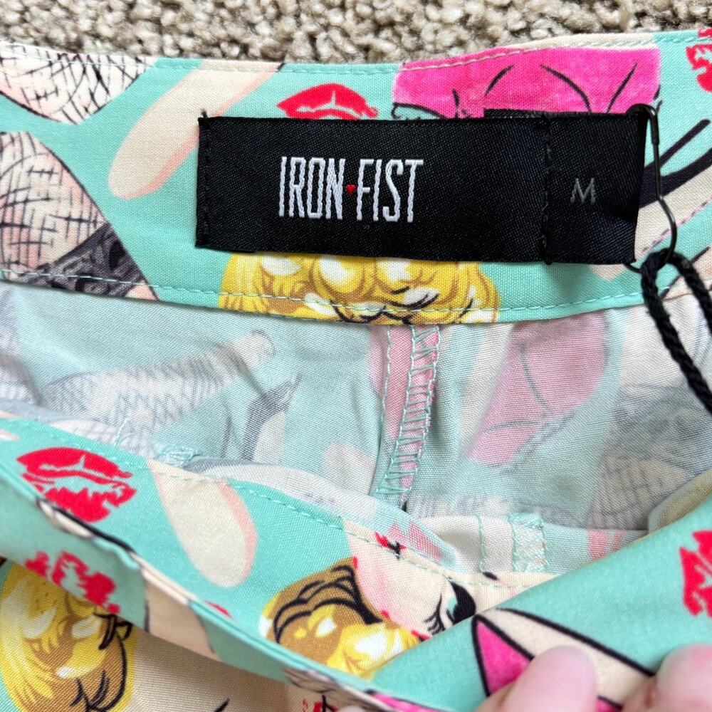 Iron Fist Doll Parts Sailor Shorts Womens M Pinup Retro Print NWT - Picture 3 of 8